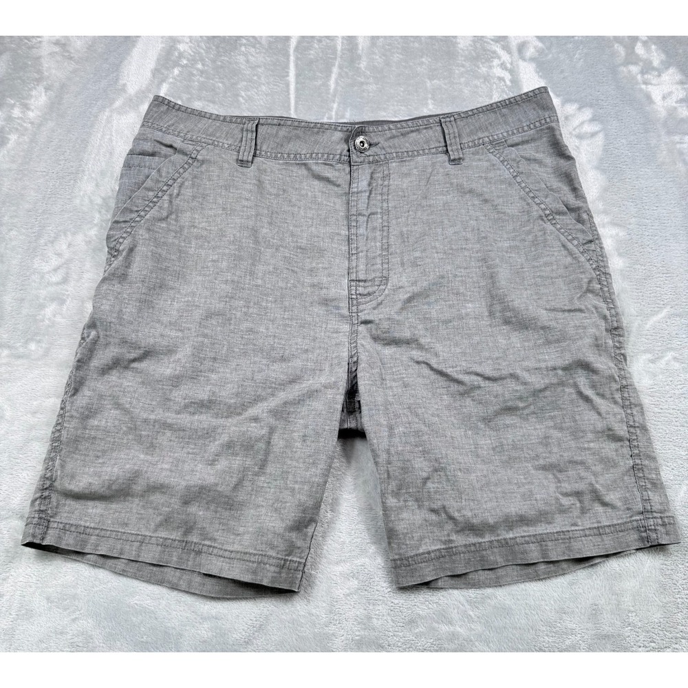 Prana‎ Furrow Shorts Mens 36 Heather Gray Performance Cargo